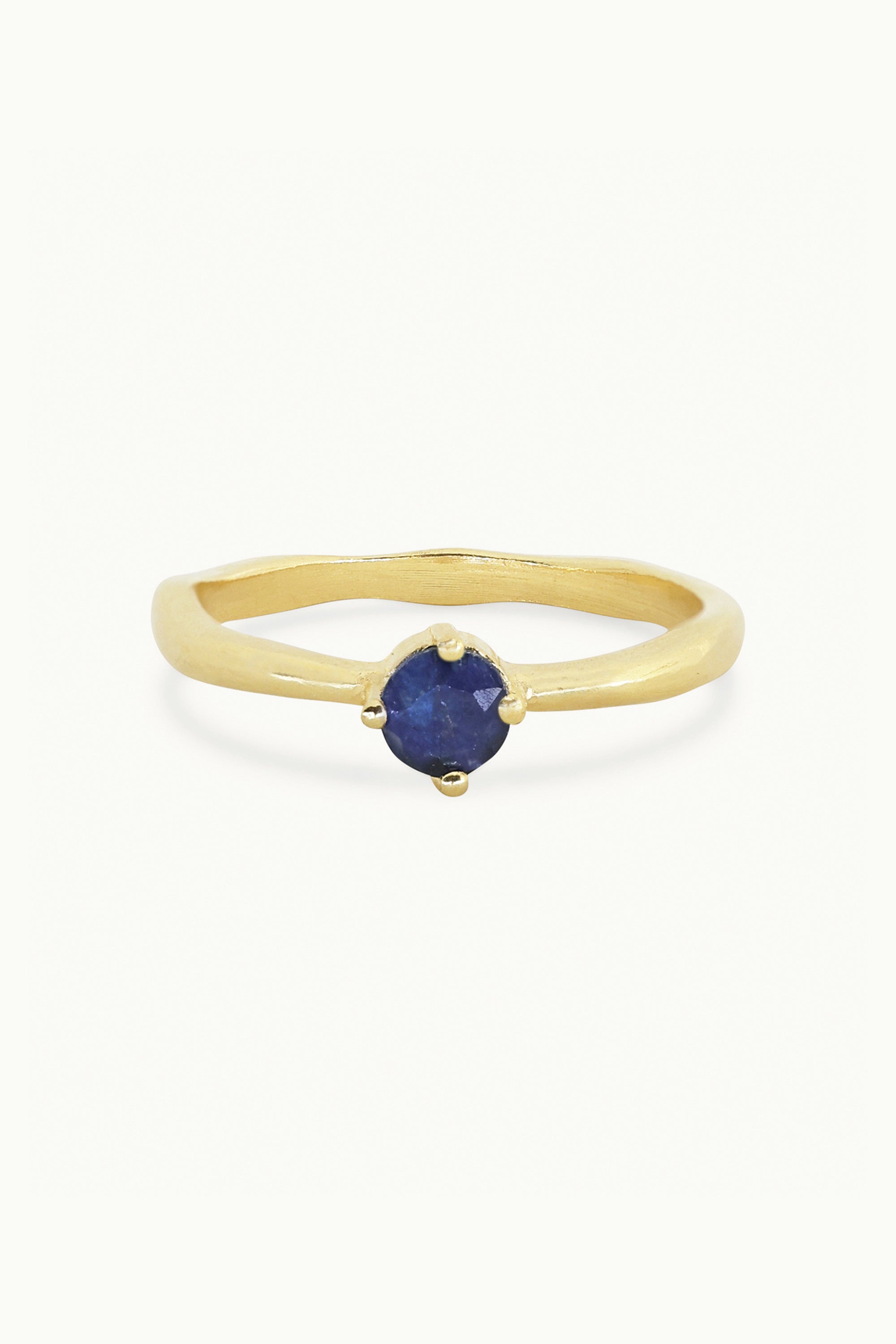 September Sapphire Gold Birthstone Ring