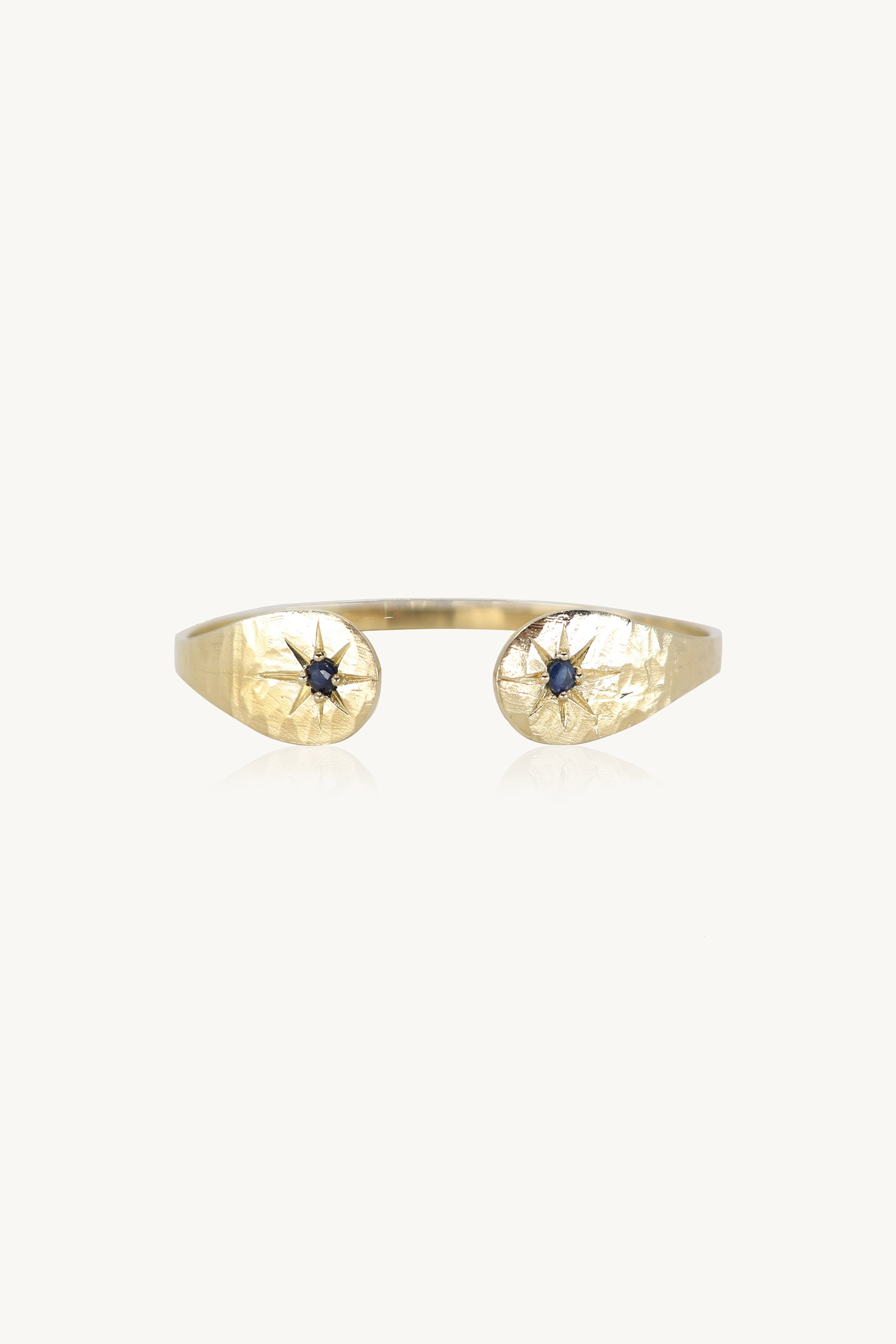 Sapphire Star Gold Cuff