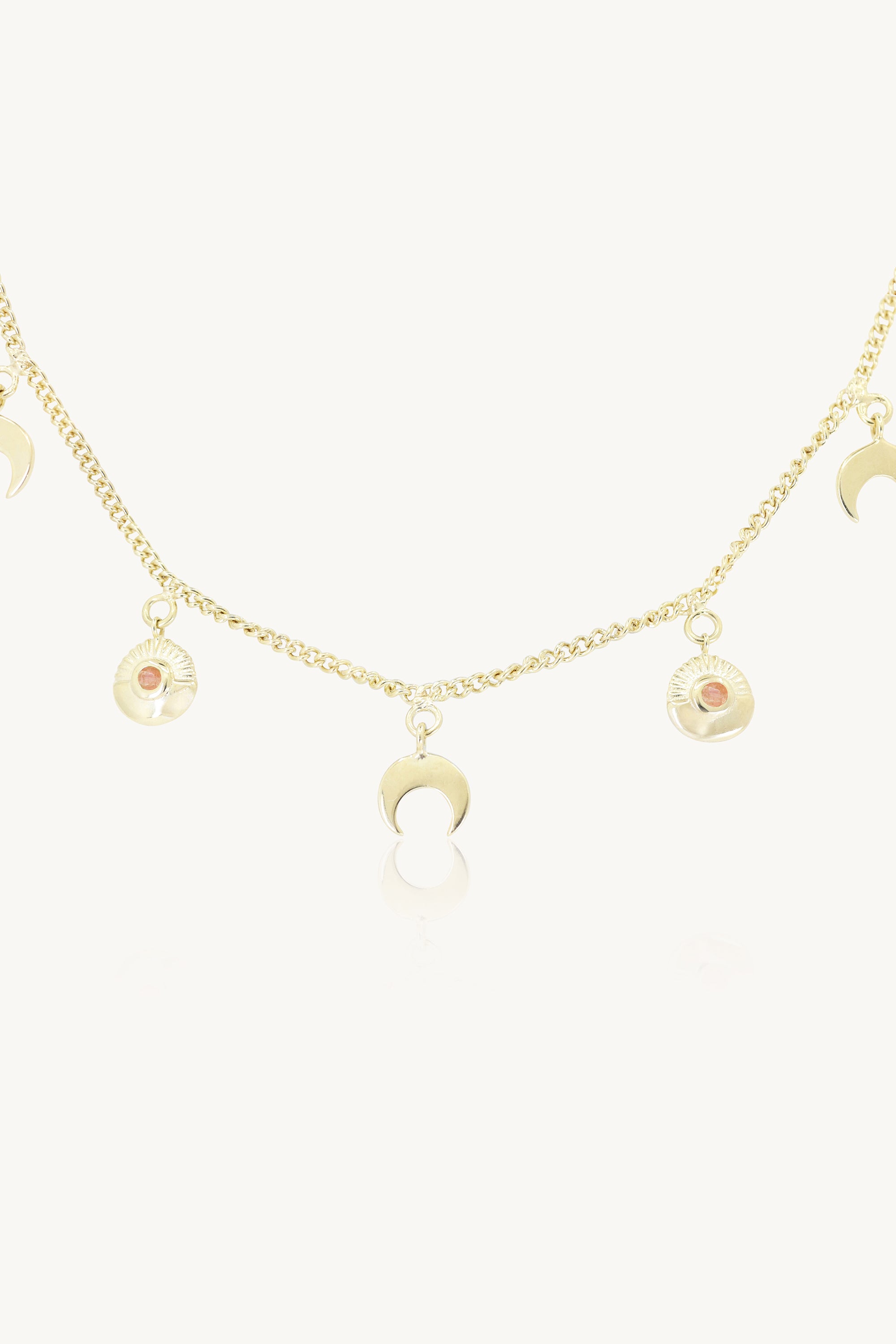 Solar Sunstone Gold Choker