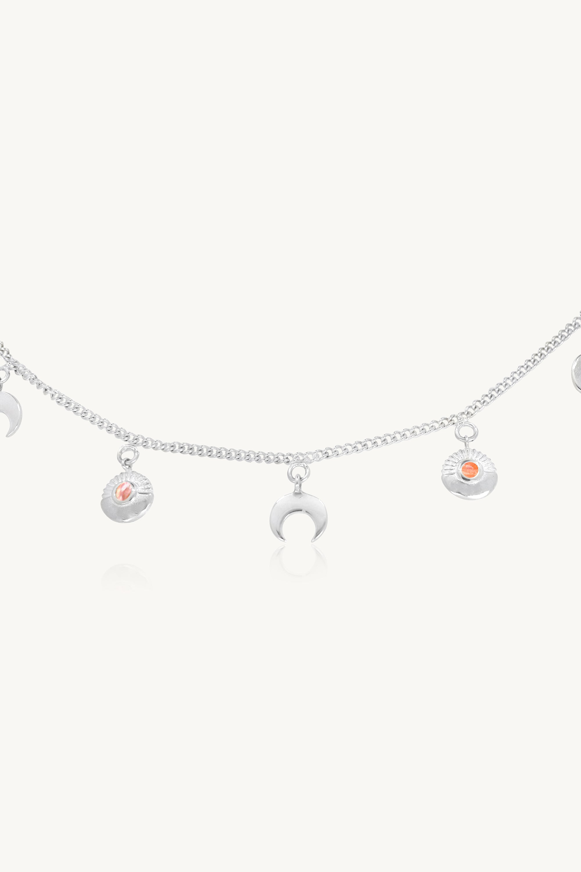 Solar Sunstone Silver Choker