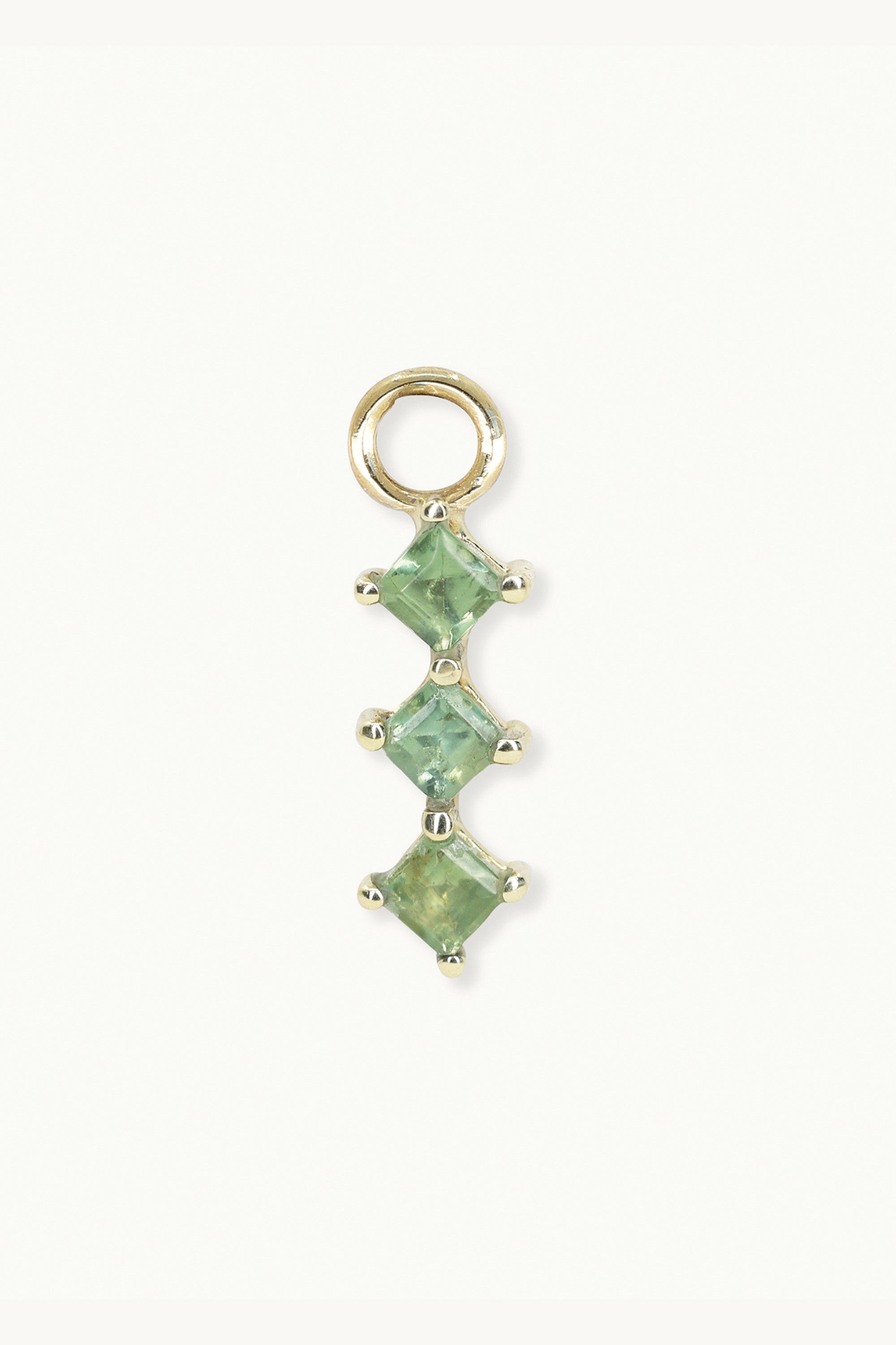 Trio Apatite Gold Charm