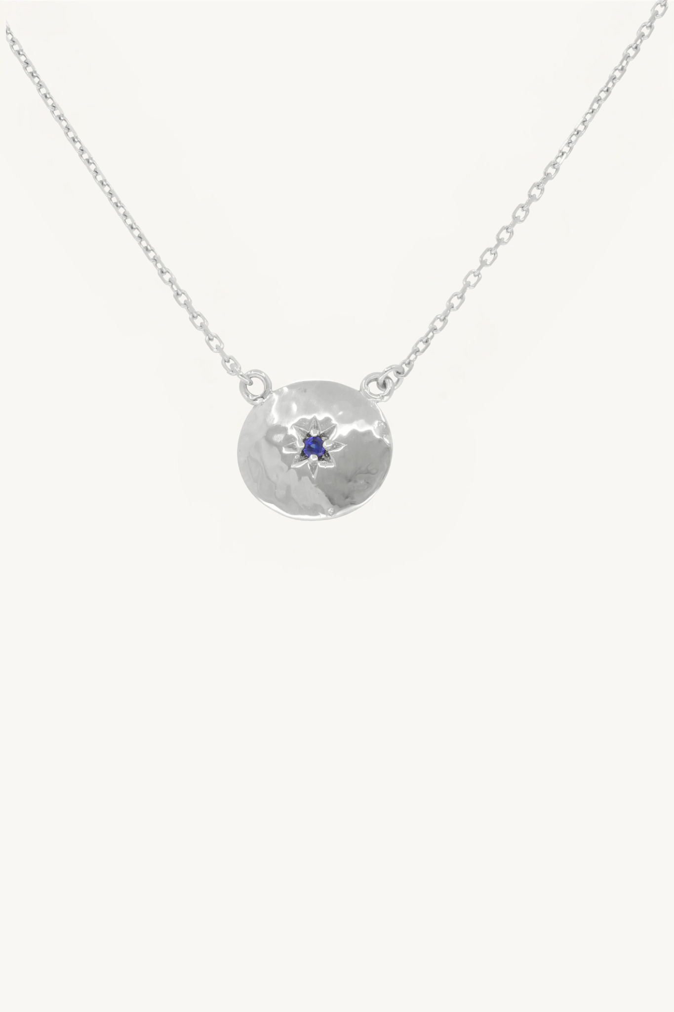 Mia Sapphire Silver Necklace