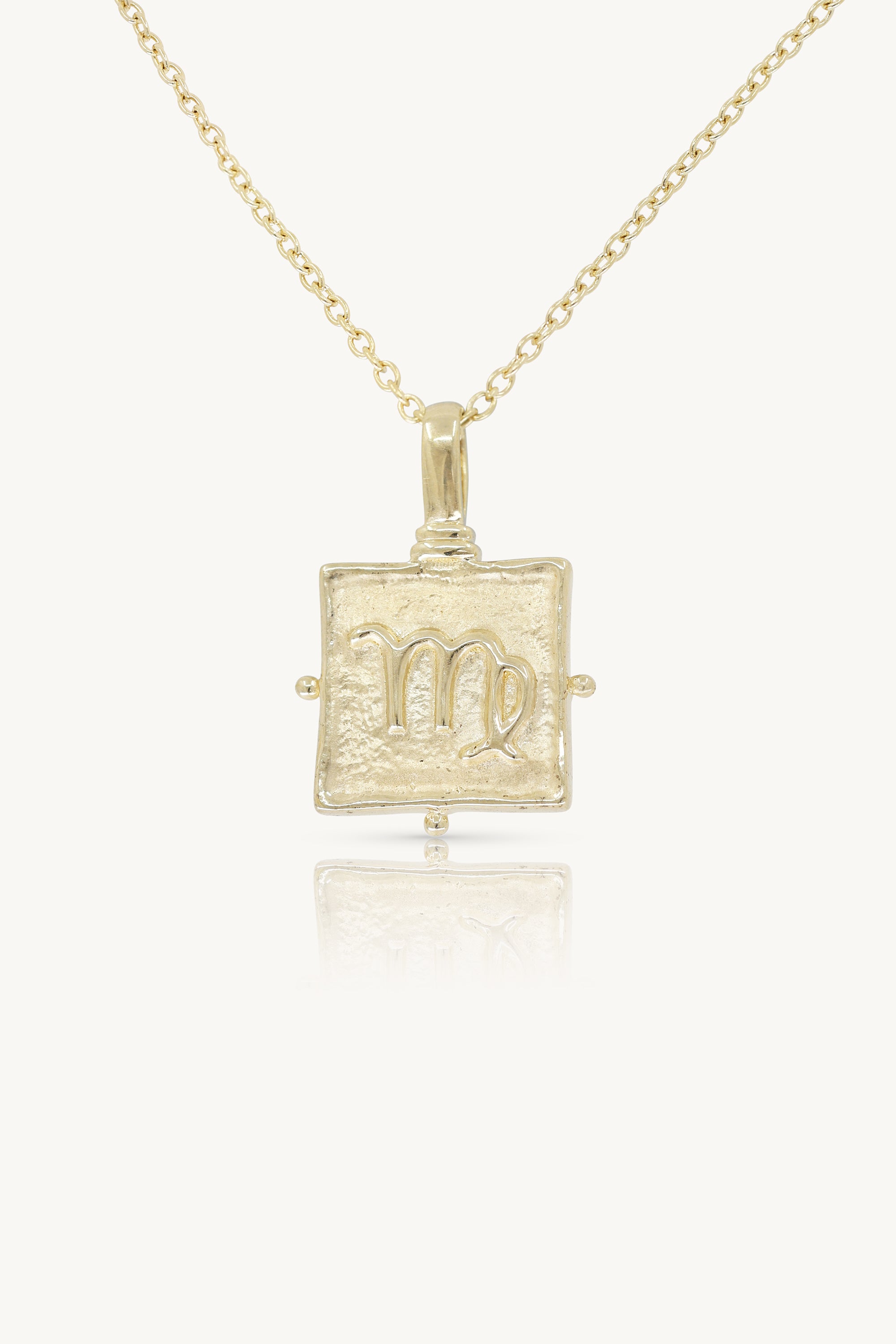 Virgo Zodiac Gold Necklace