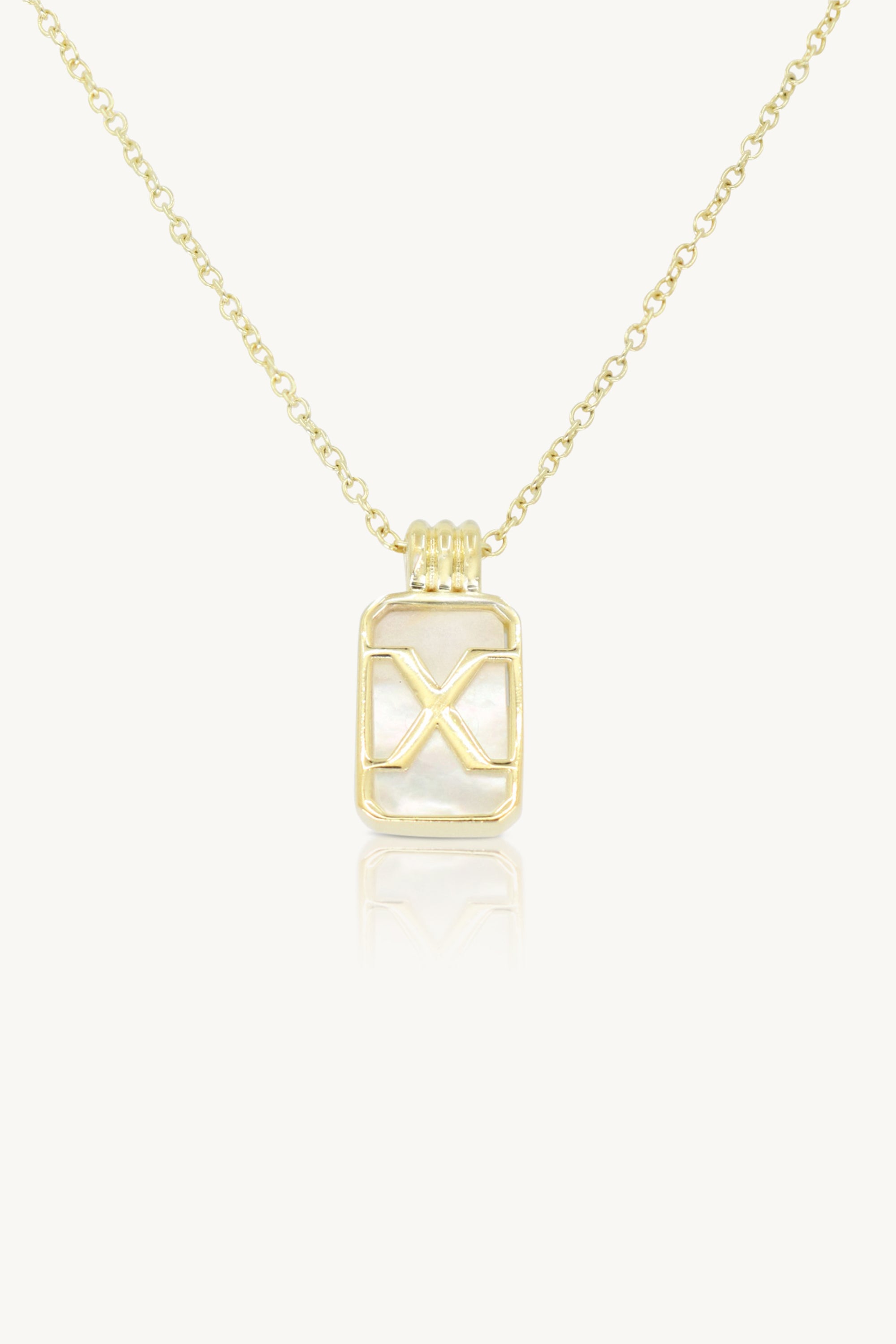 Initial A to Z Gold Necklace