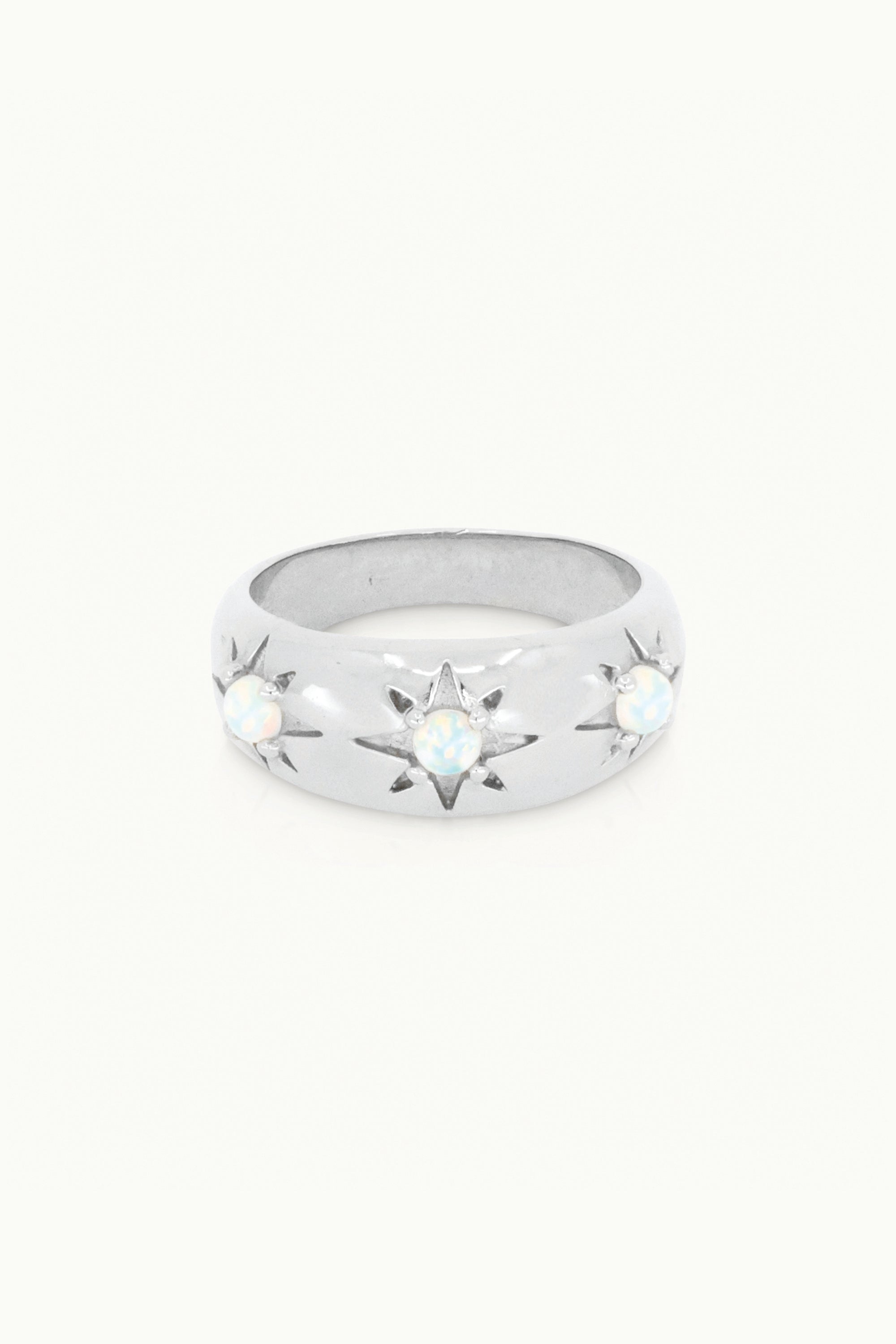 Alina Opal Silver Band