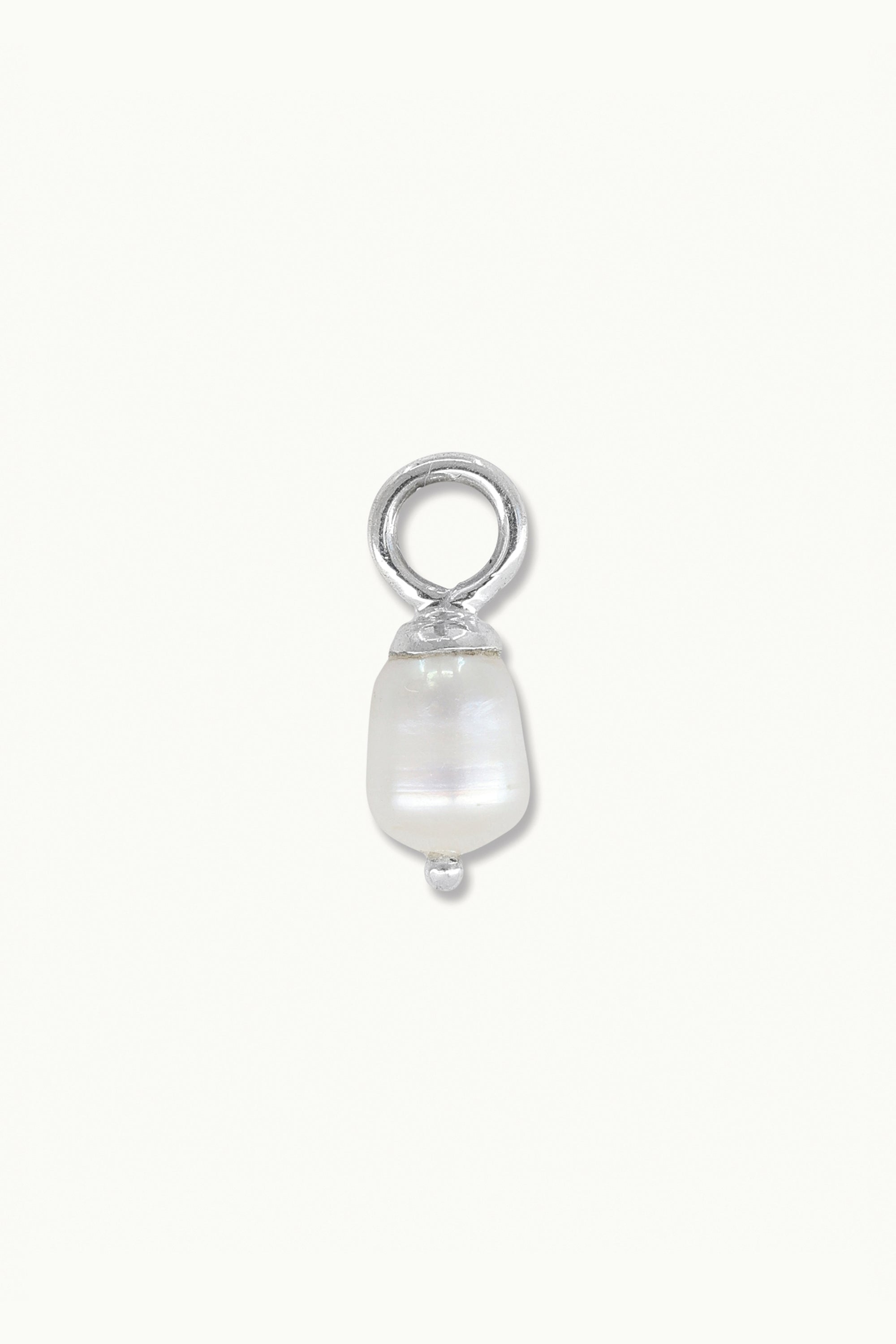 Pearl Silver Earring Charm