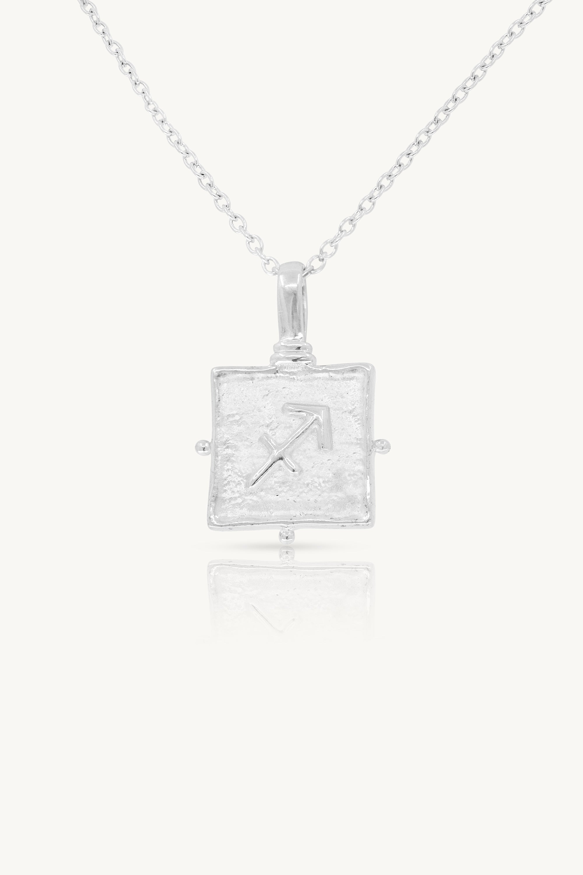 Sagittarius Zodiac Silver Necklace