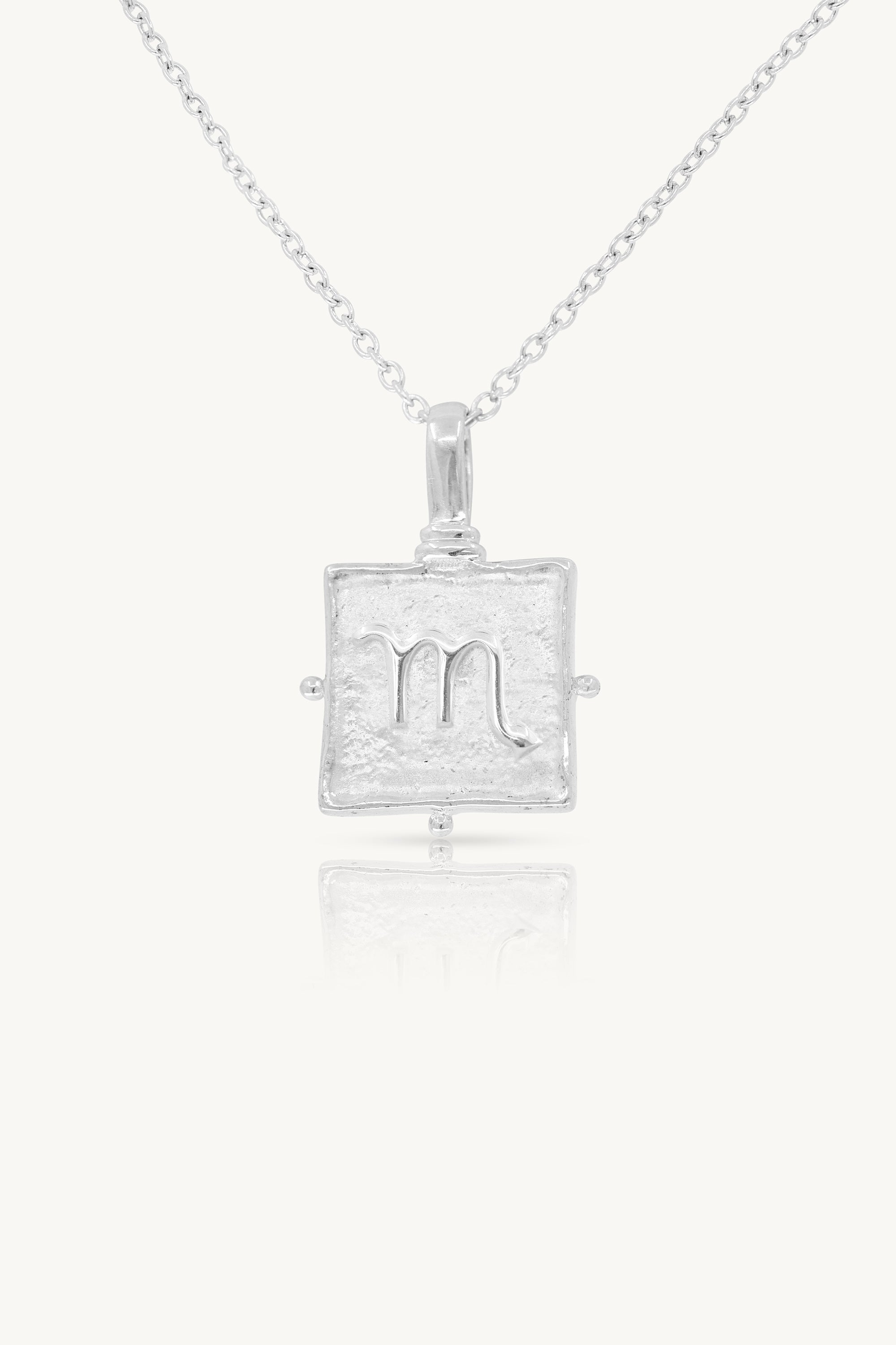 Scorpio Zodiac Silver Necklace