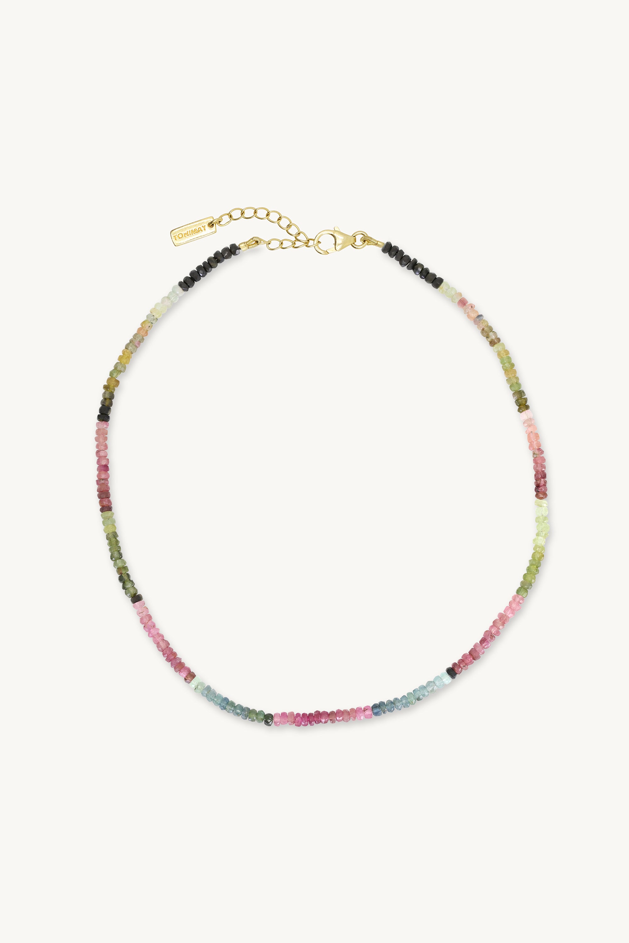 Tourmaline Ombre Gold Necklace