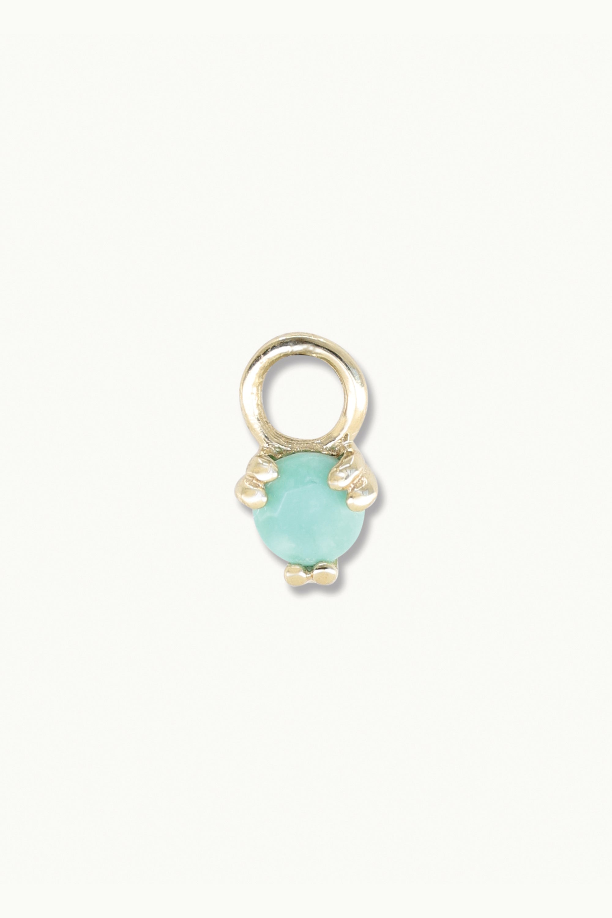 Orb Turquoise Gold Charm