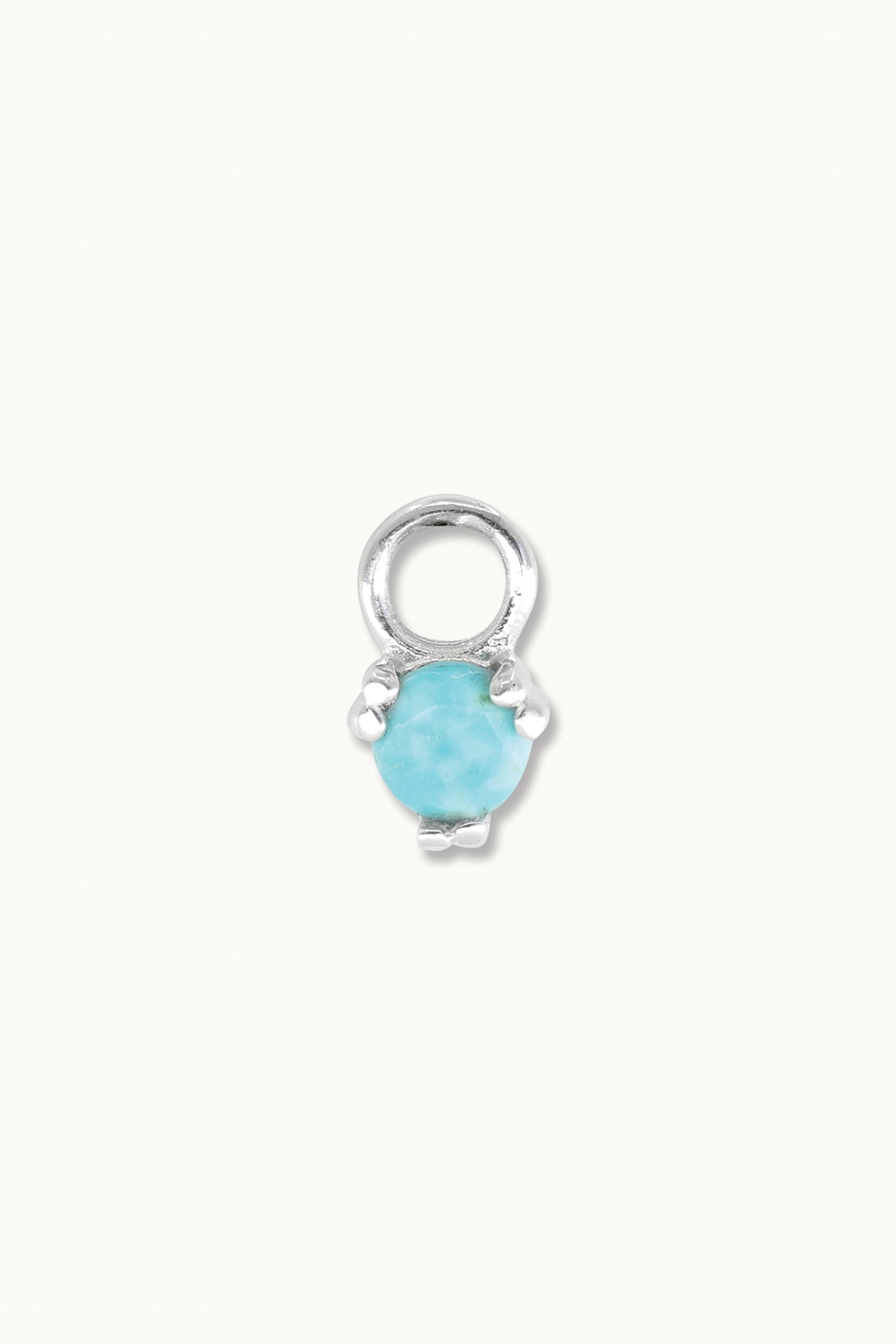 Orb Turquoise Silver Charm